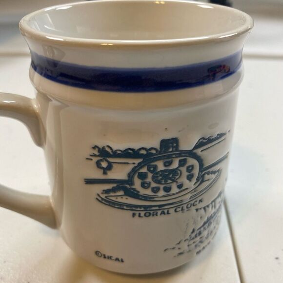 EUC Cream/Blue Coffee Cup Mig Niagara Falls Canada - Picture 5 of 7